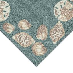 Liora Manne Capri Seashell Border Rectangular Accent Rug