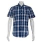 Mens Chaps Short Sleeve Stretch Button Down Shirt - Twilight - image 1