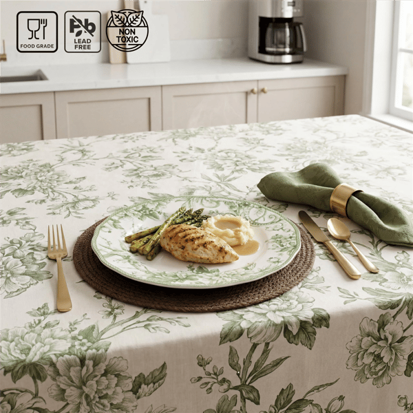 222 Fifth Adelaide Moss 16pc. Porcelain Dinnerware Set Green