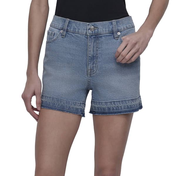 Womens DKNY Jeans Mid Rise Shorts With Released Hem 4 Inch Inseam - image 