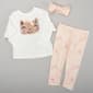 Toddler Girl Nannette Sequin Kitty Face Top & Leggings Set - image 1