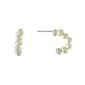 Athra Sterling Silver & Fresh Water Pearl Post Hoop Earrings - image 1