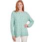Womens Ruby Rd. Mint Condition Shimmering Pom Pom Eyelash Sweater - image 1