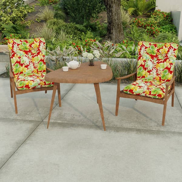 Jordan Manufacturing Beachcrest Floral High Back Chair Cushion