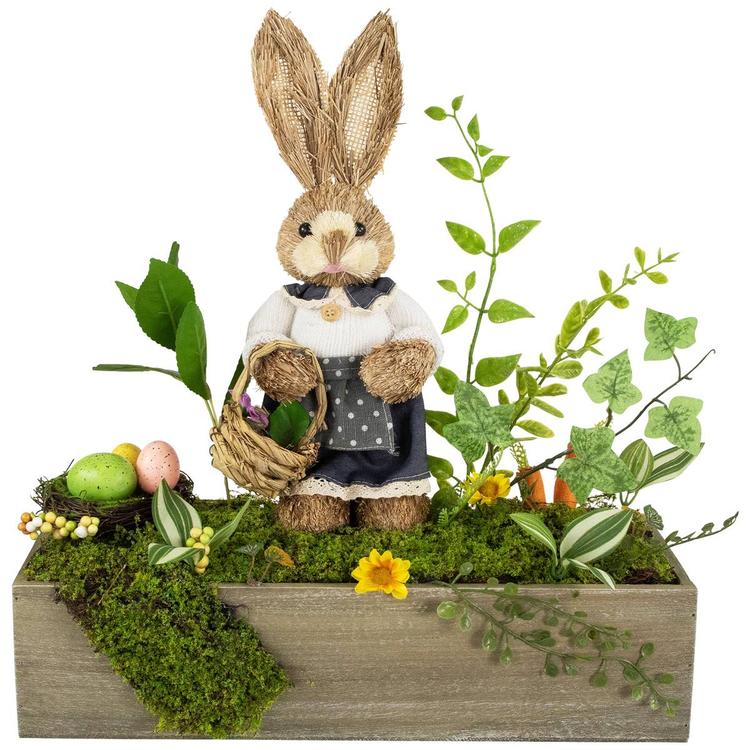 Northlight Seasonal Boxed Garden w/ Bunny Easter Décor