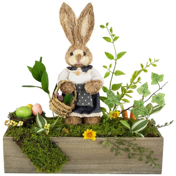 Northlight Seasonal Boxed Garden w/ Bunny Easter D&#233;cor