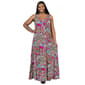 Plus Size 24/7 Comfort Apparel Paisley Scoop Neck Maxi Dress - image 1