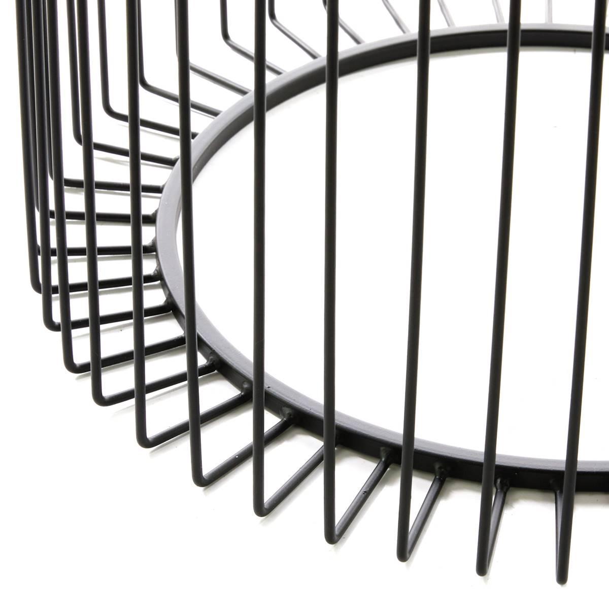 9th & Pike® Black Contemporary Metal Accent Table