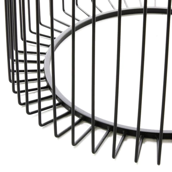 9th & Pike® Black Contemporary Metal Accent Table
