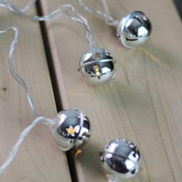 Northlight Seasonal LED Silver Jingle Bell Christmas Lights