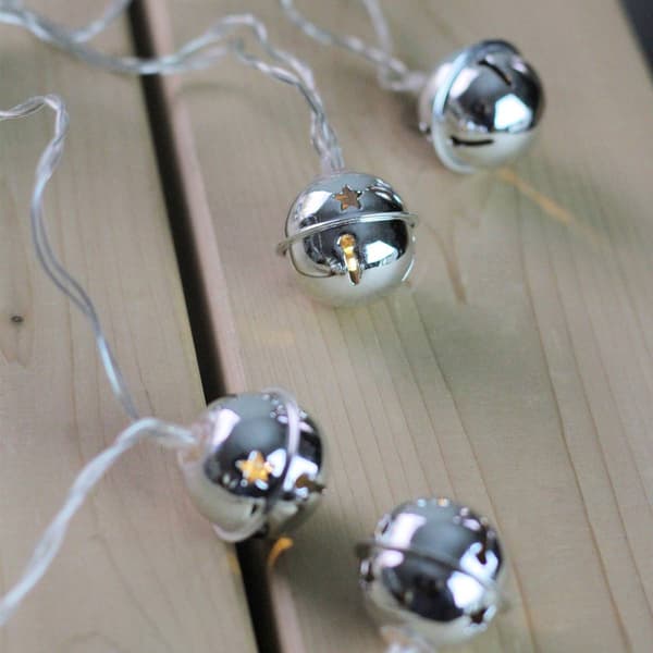 Northlight Seasonal LED Silver Jingle Bell Christmas Lights