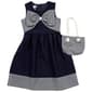 Girls (7-16) Bonnie Jean Stripe Bow Sleeveless Dress w/ Purse - image 1