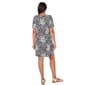 Womens Ruby Rd. 3/4 Ruffle Sleeve Leaf Shift Dress - image 2