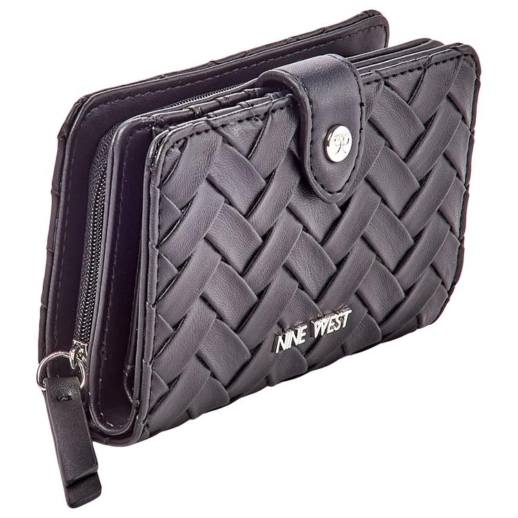 Womens Nine West Norah Woven French Wallet