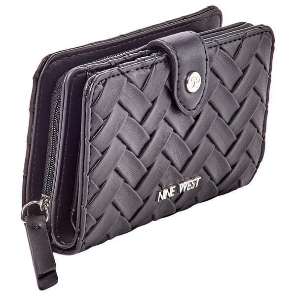 Womens Nine West Norah Woven French Wallet