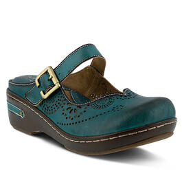 Womens LArtiste by Spring Step Aneria Clogs- Teal