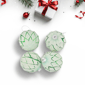 Northlight 4ct. Harlequin Christmas Glass Ball Ornaments - image 3