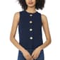 Womens Cece Sleeveless Seashell Button Detail Sweater - image 1
