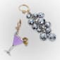 Betsey Johnson Midnight Magic Martini Mismatch Drop Earrings - image 5