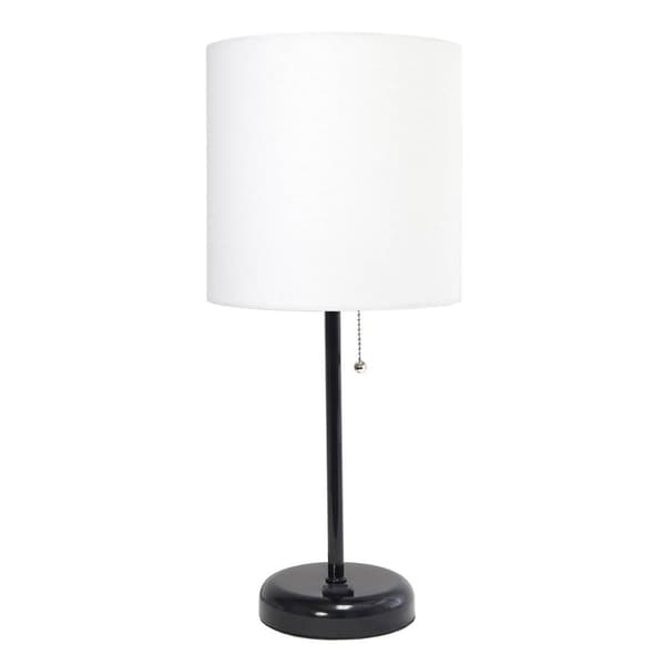 Creekwood Home Oslo 19.5in. Table Lamp w/ Power Outlet - image 