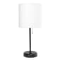Creekwood Home Oslo 19.5in. Table Lamp w/ Power Outlet - image 1