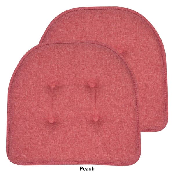 Sweet Home Collection Solid U-Shaped Memory Foam Chair Cushions