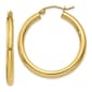 Gold Classics(tm) 10kt. Polished 28mm Tube Hoop Earrings - image 1