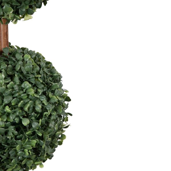 Northlight Seasonal 38in. Artificial Triple Ball Topiary Tree