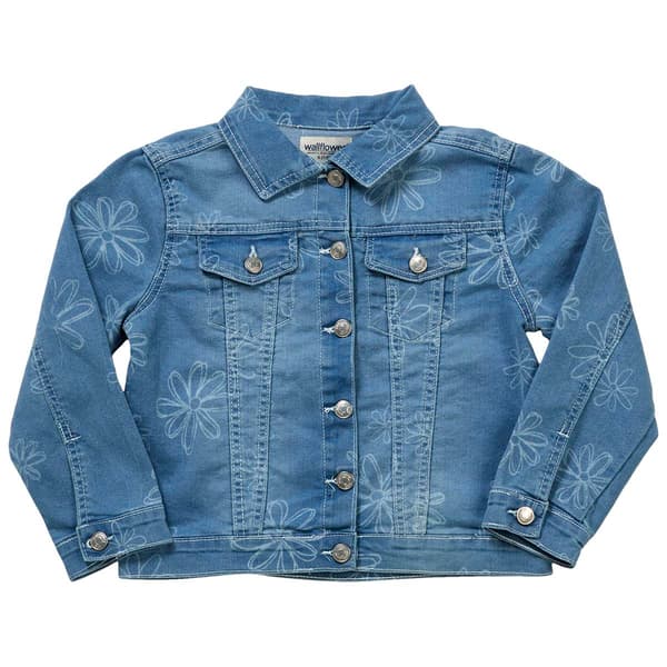 Girls (7-16) Wallflower Daisy Denim Jacket - image 