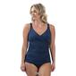 Womens Dolfin&#174; Aquashape Solid Wrap Tankini Swim Top - image 6