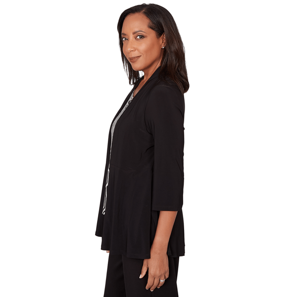 Womens Alfred Dunner Seville Geometric Two In One Blouse