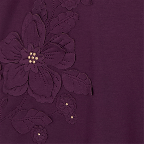 Womens Alfred Dunner Good To Go Floral Applique Sweatshirt