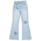 Girls (7-14) YMI® Flare Leg Paisley Heart Patch Jean - image 1