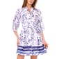 Womens Cece Elbow Sleeve Floral Buckle Detail Shirtdress - image 1