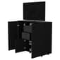 FM FURNITURE Sicilia Black Two-Door Cabinet Dresser - image 4