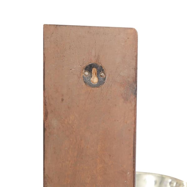 9th & Pike&#174; Brown Mango Wood Traditional Fluted Wall Sconce