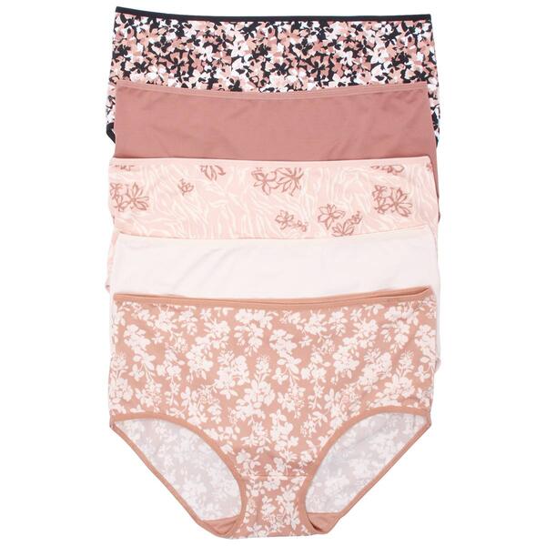 Plus Size Delta Burke 5pk. Brushed Brief Panties DB8647-5PKBC - image 