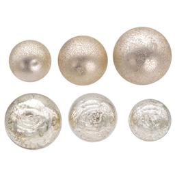 Kurt S. Adler Shiny & Matter Platinum Mercury Glass Ornament Set