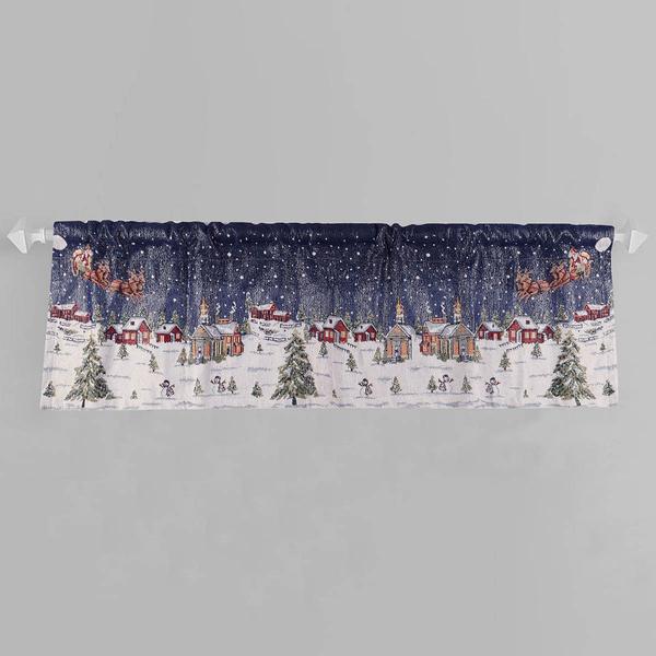 Holiday Village Kitchen Valance - image 