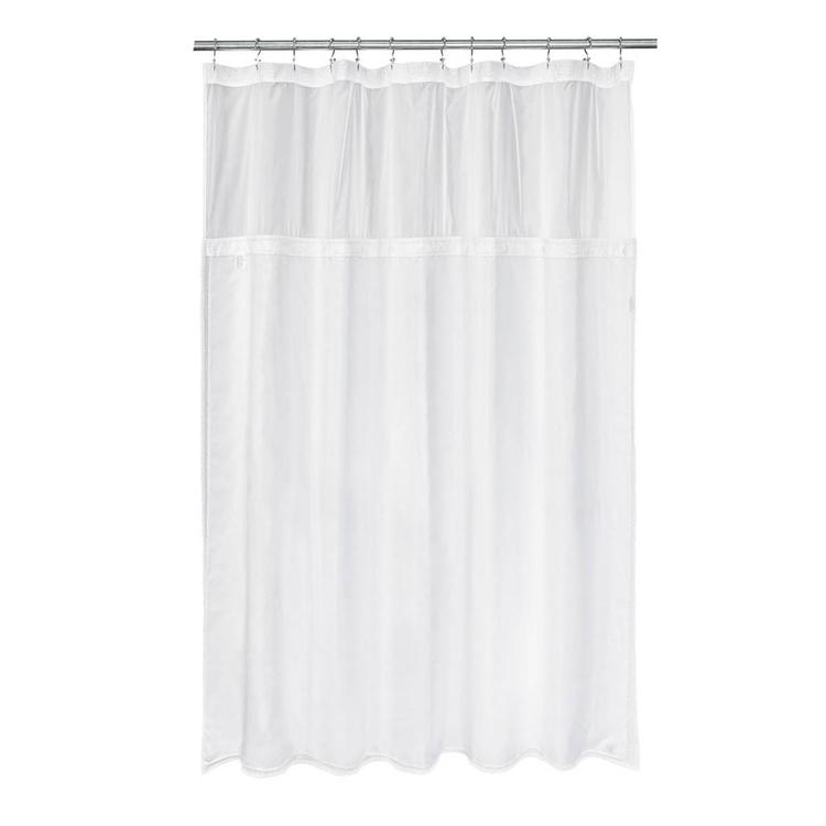 Awesome Home Starburst Crinkle Snap-In Liner Shower Curtain