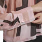Womens Calvin Klein Long Sleeve Blocks V-Neck Chiffon Blouse - image 3