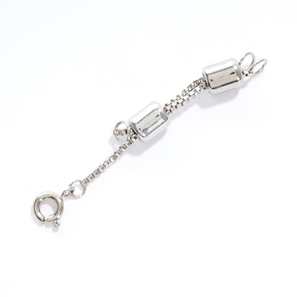 Small Silver Necklace Extender - image 