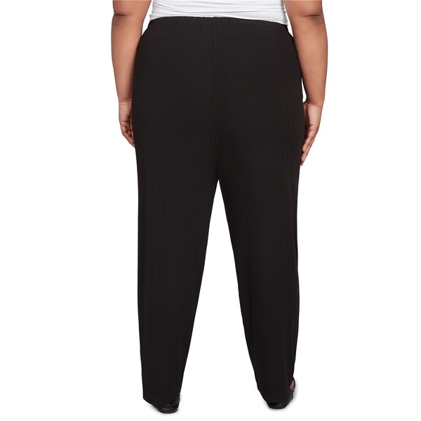 Plus Size Alfred Dunner Business As Usual Rib Short Length Pants