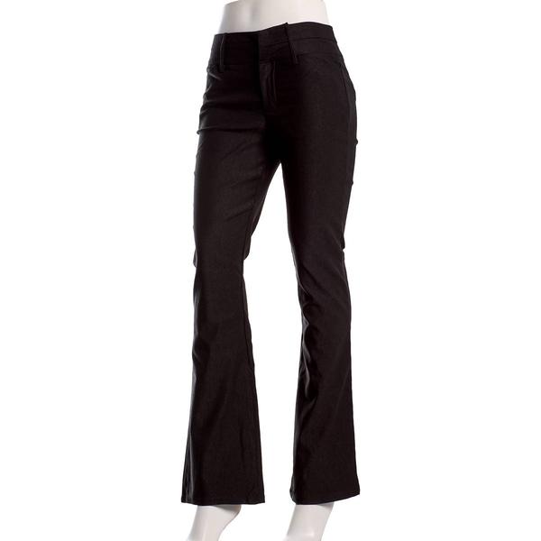 Juniors Zoe & Phoebe Millennium Cat Eye Pocket Flare Pants