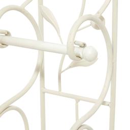9th & Pike® Cream Iron Traditional Toilet Paper Towel Holder