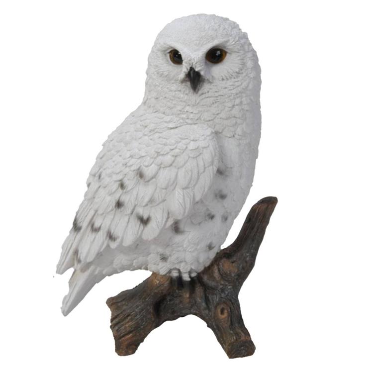 Hi-Line Gift Small Snowy Owl Garden Statue