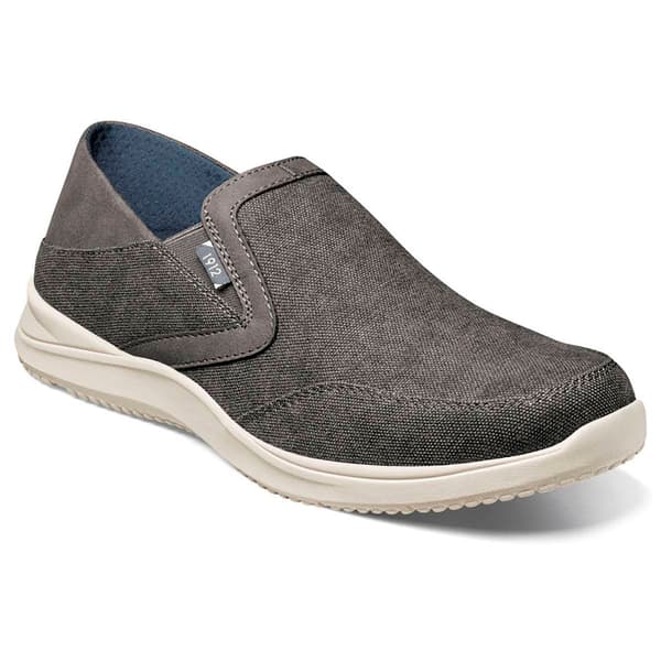 Mens Nunn Bush Conway EZ Canvas Moc Toe Slip-On Loafers