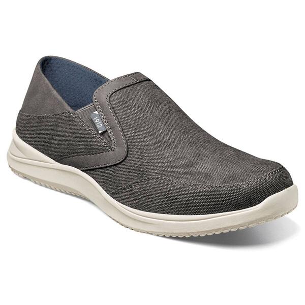 Mens Nunn Bush Conway EZ Canvas Moc Toe Slip-On Loafers - image 