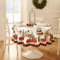 Threadmade Vintage Christmas Tree Farm Holiday Tablecloth - image 6