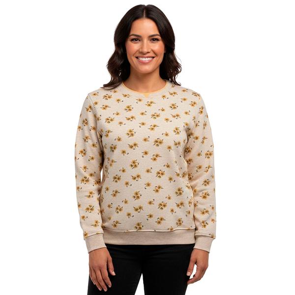 Petite Hasting & Smith Sunflower Fleece Sweatshirt